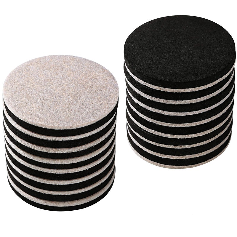 Liyic 16-Pack 3.5 in.Premium Heavy Furniture Movers for Wood Floor,Felt Furniture Slider in a Reusable Tube,3.5"" Heavy Duty Felt Furniture Sliders,Furniture Mover,Reusable Furniture Moving Pads-EZHOUSE - Image 1
